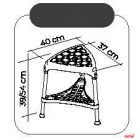 KING Háromlábú zuhany zsámoly